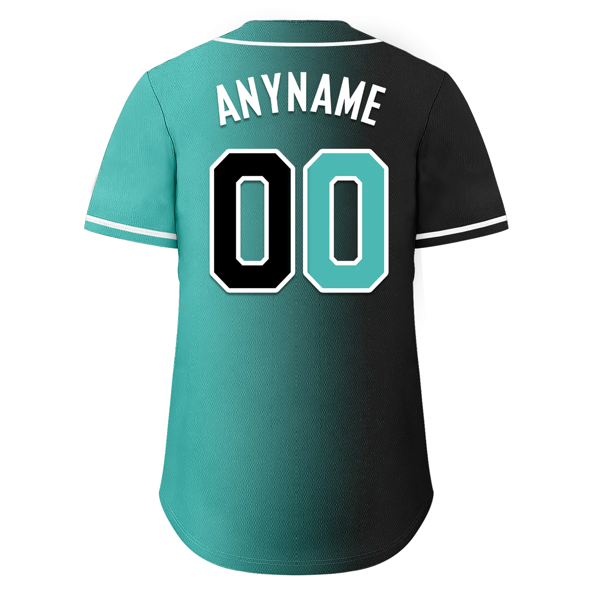 Custom Black Green Gradient Fashion Personalized Authentic Baseball Jersey BSBJ01-D0a7a0c