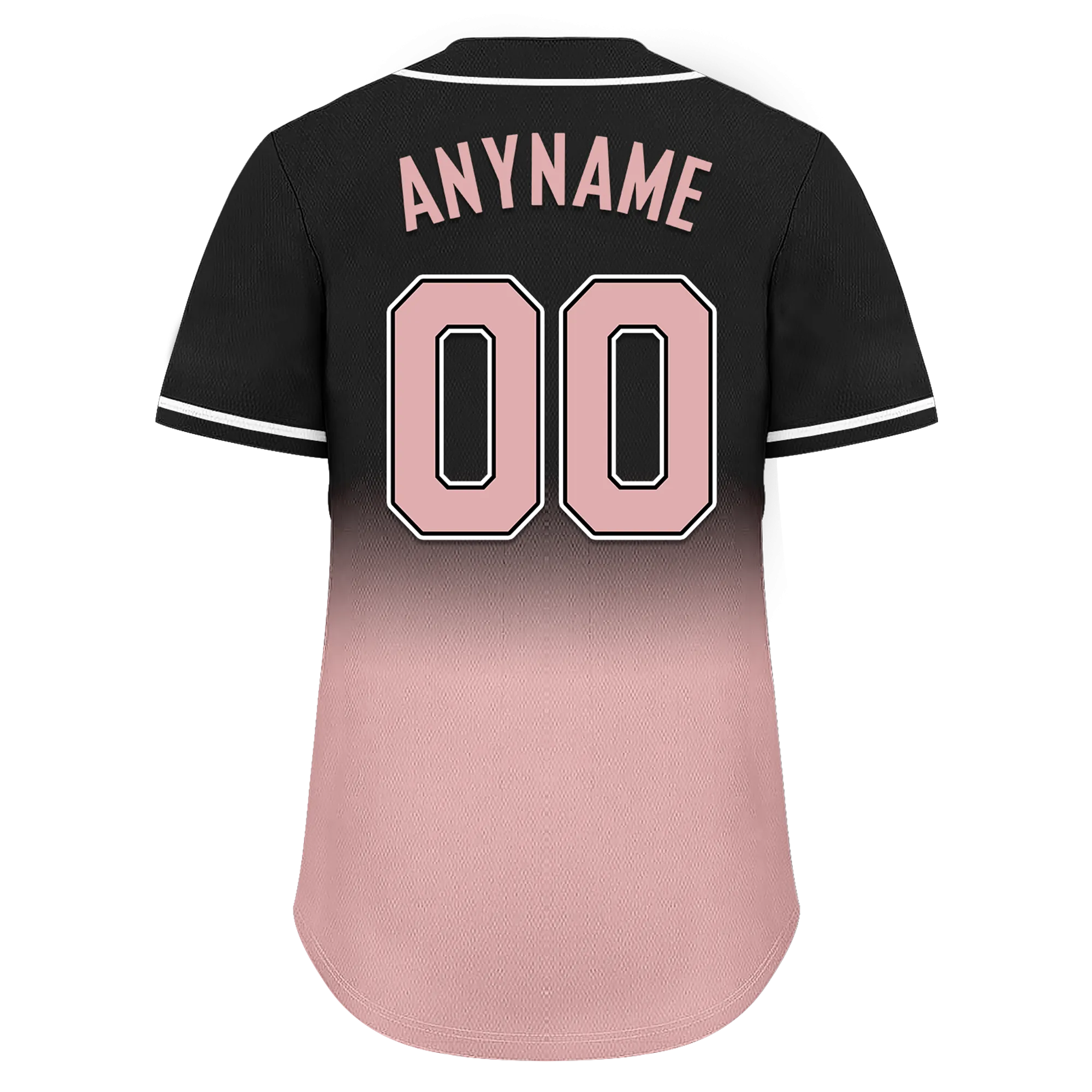 Custom Black Pink Fade Fashion Personalized Authentic Baseball Jersey BSBJ01-D0a70d9