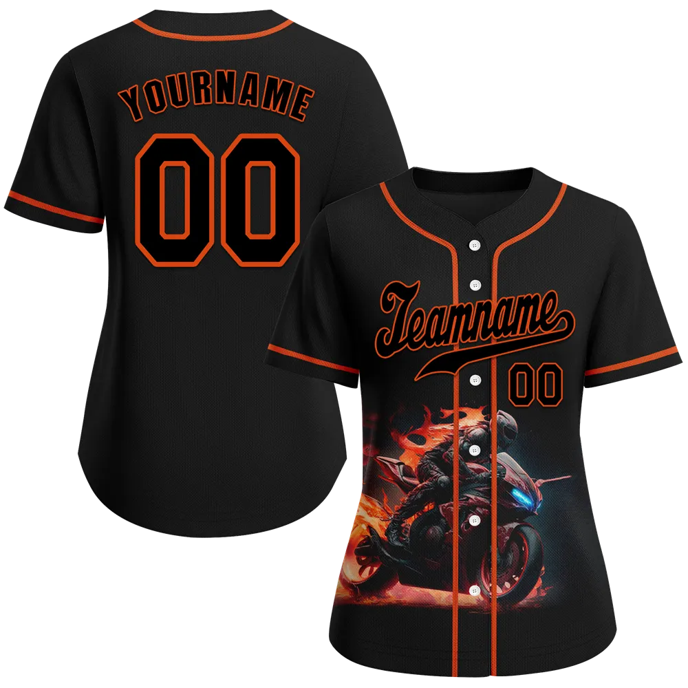 Custom Black Red Drift Fashion Black Authentic Baseball Jersey BSBJ0a-bc0fb8e