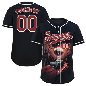 Custom Black Red Drift Fashion Red Authentic Baseball Jersey BSBJ0a-bc0fb87