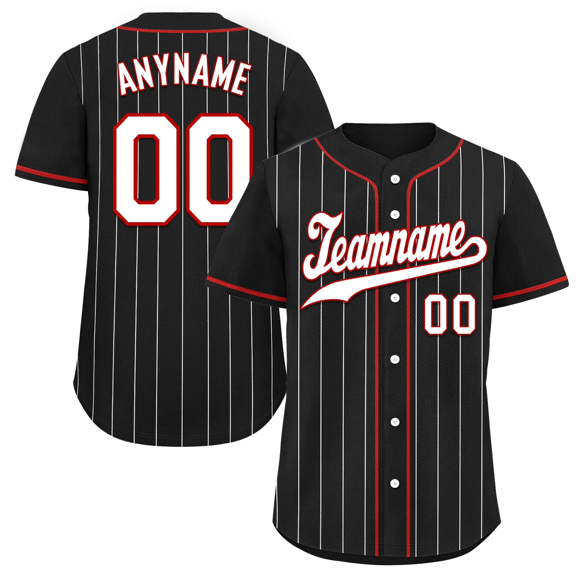 Custom Black Stripe Fashion Personalized Authentic Baseball Jersey BSBJ01-D017243