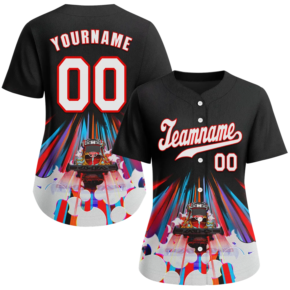 Custom Black White Drift Fashion White Authentic Baseball Jersey BSBJ0a-bc0fb90