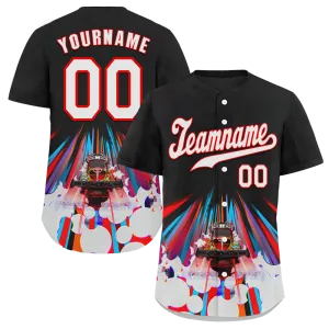 Custom Black White Drift Fashion White Authentic Baseball Jersey BSBJ0a-bc0fb90