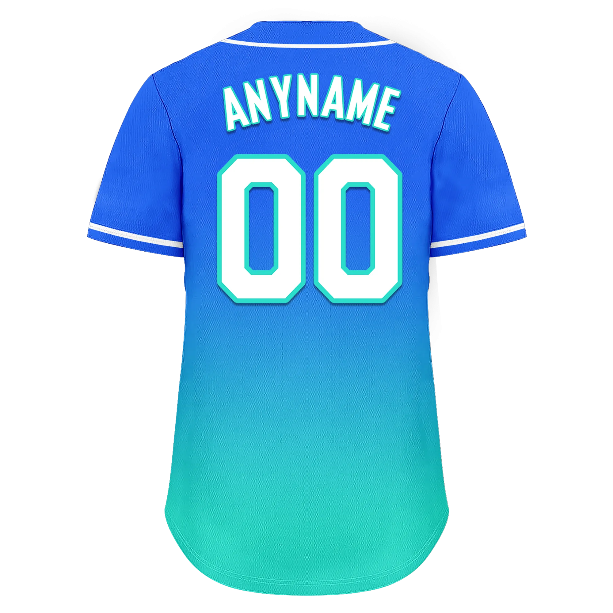 Custom Blue Cyan Fade Fashion Personalized Authentic Baseball Jersey BSBJ01-D0a70d8