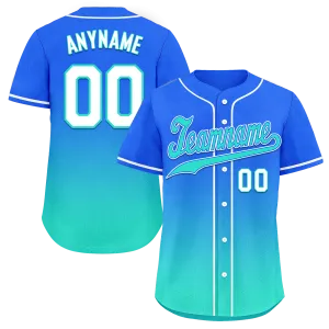 Custom Blue Cyan Fade Fashion Personalized Authentic Baseball Jersey BSBJ01-D0a70d8