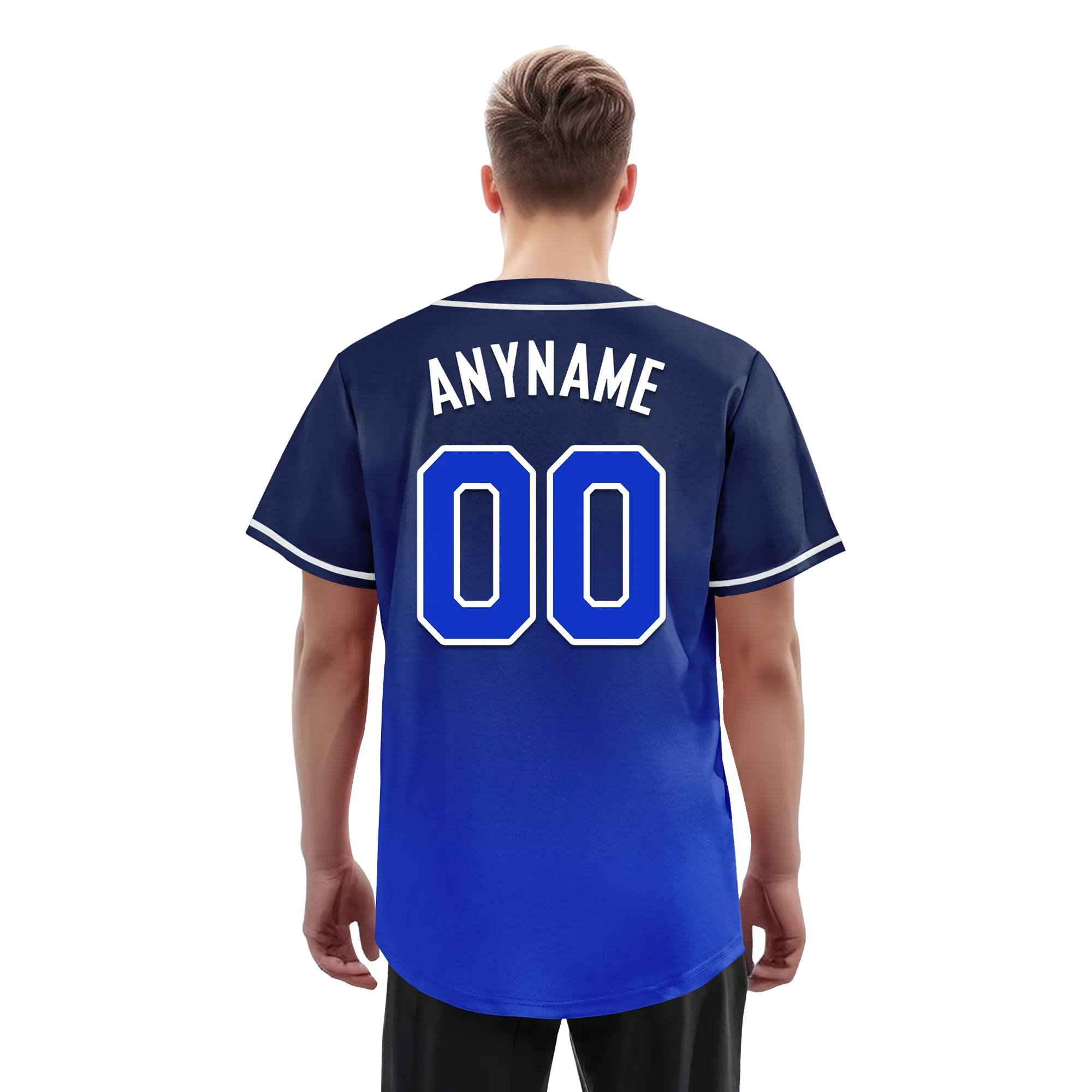 Custom Blue Fade Fashion Personalized Authentic Baseball Jersey BSBJ01-D0a70ed