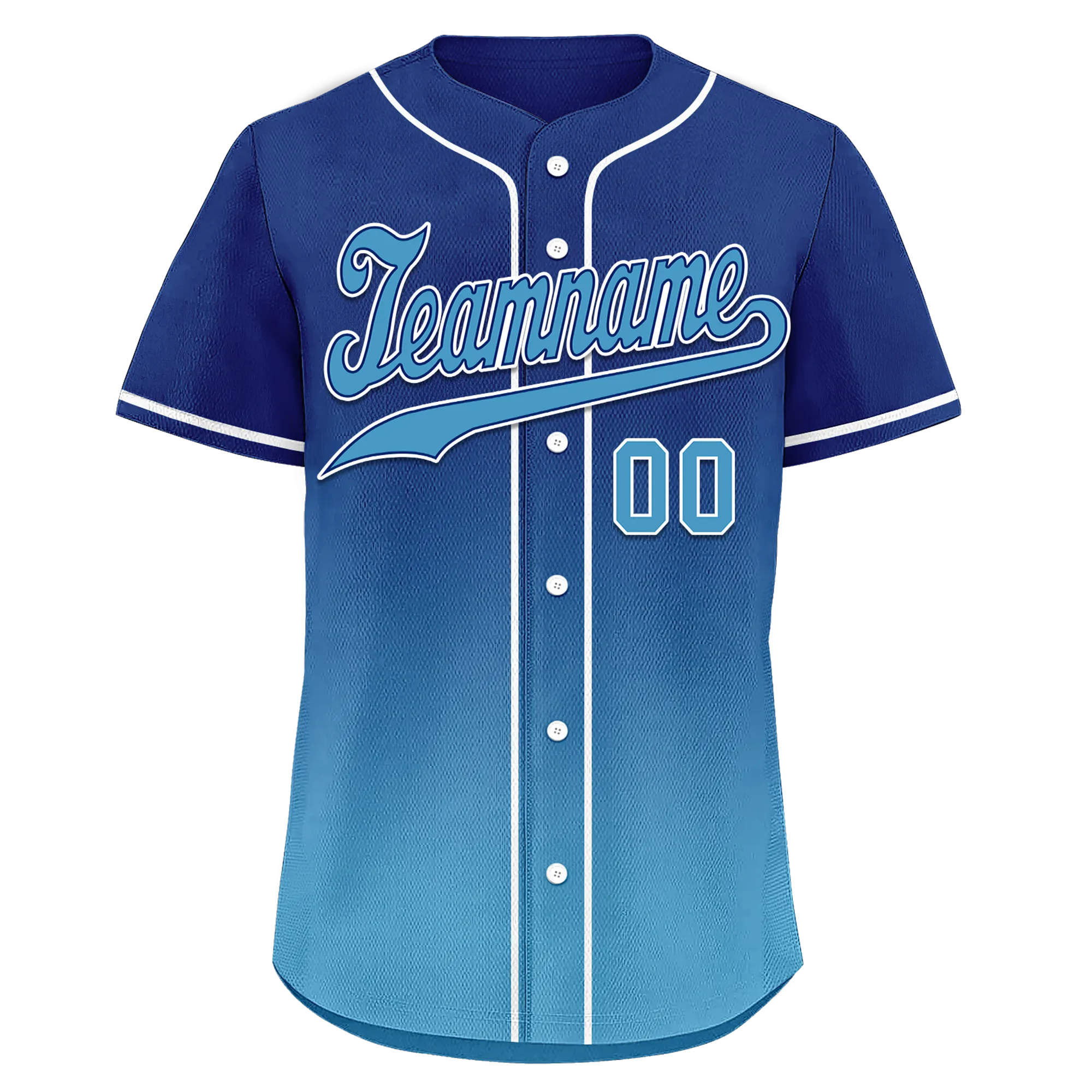 Custom Blue Fade Fashion Personalized Authentic Baseball Jersey BSBJ01-D0a70fd