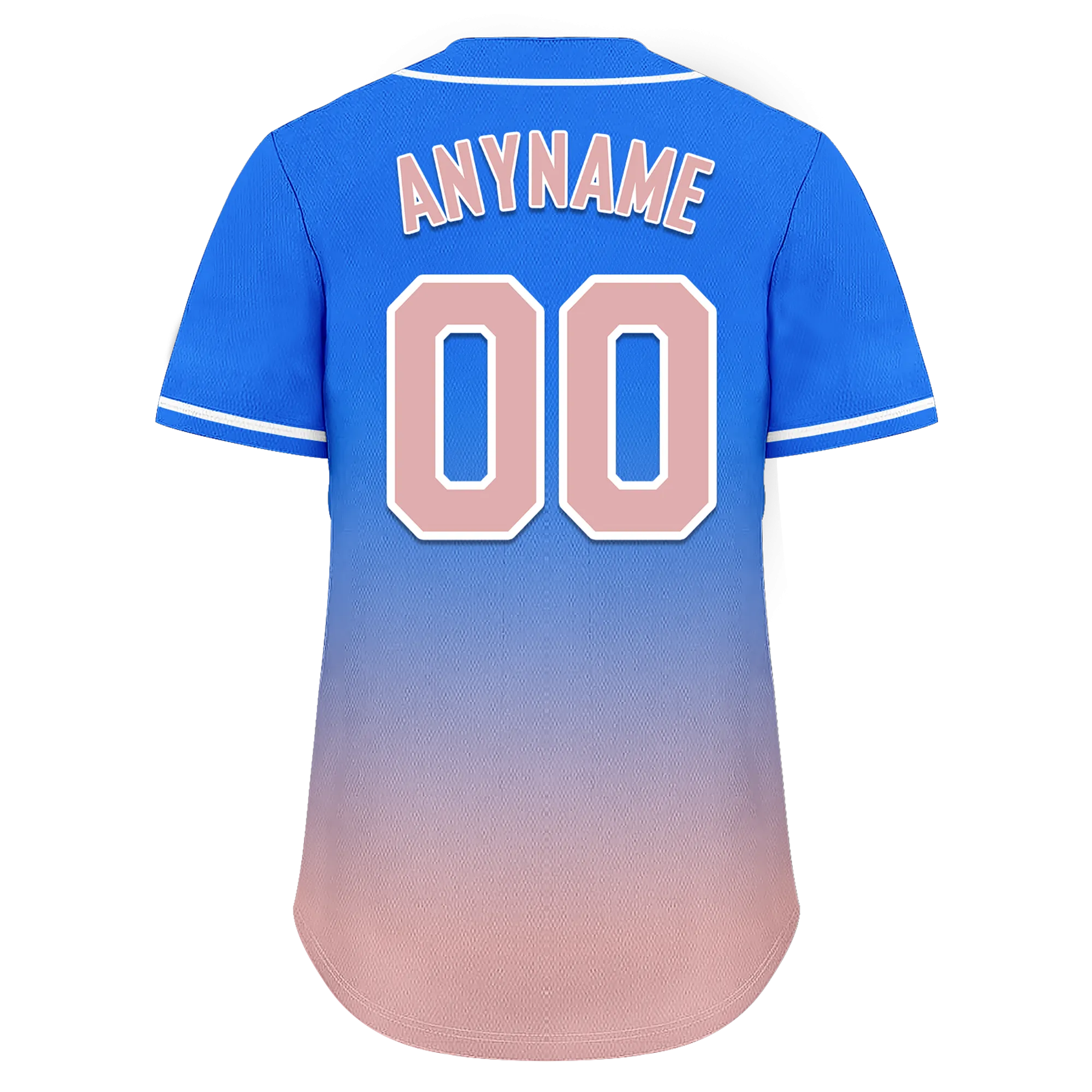 Custom Blue Pink Fade Fashion Personalized Authentic Baseball Jersey BSBJ01-D0a70e0
