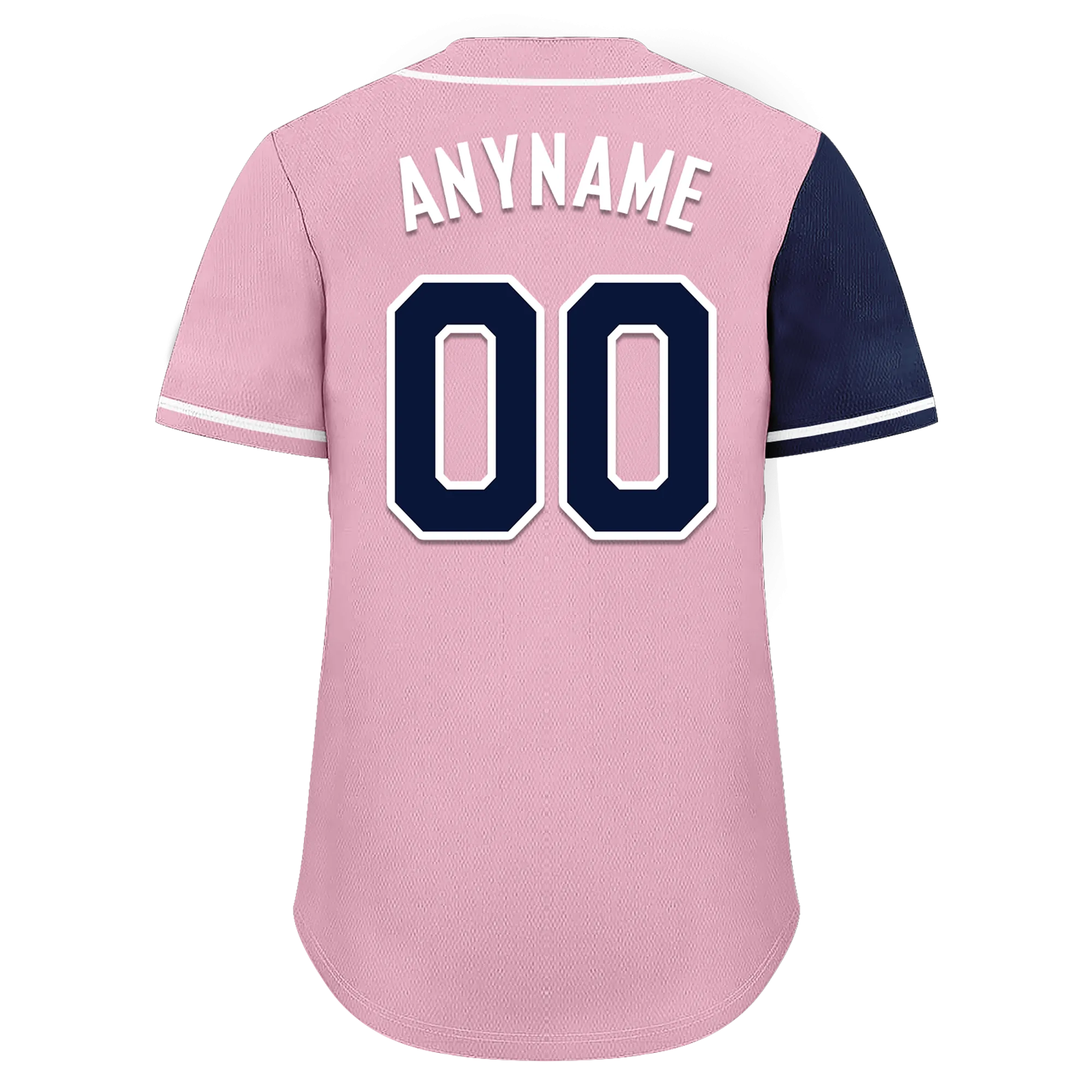Custom Blue Pink Skull Fashion Personalized Authentic Baseball Jersey BSBJ01-D017145