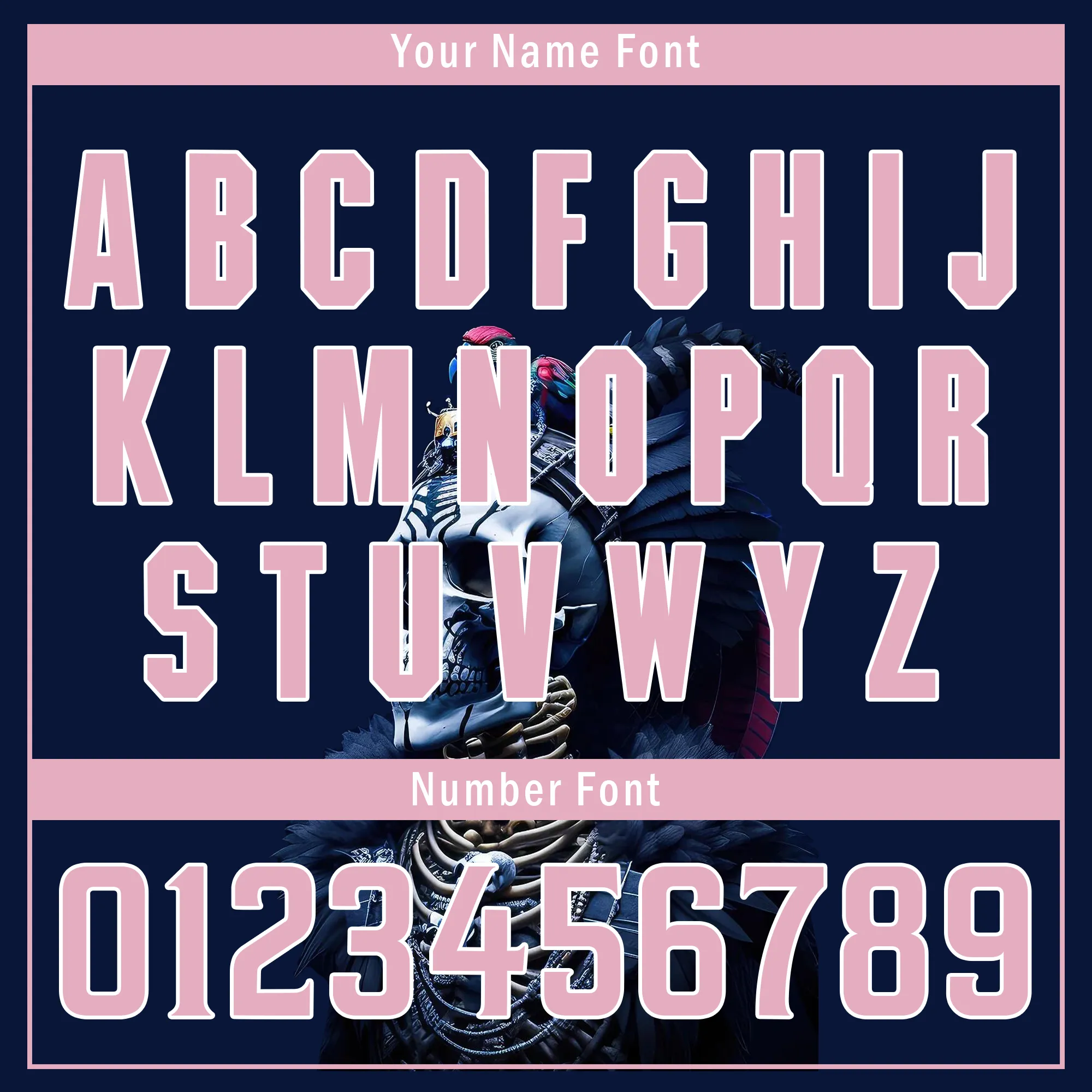 Custom Blue Pink Skull Fashion Personalized Authentic Baseball Jersey BSBJ01-D017145