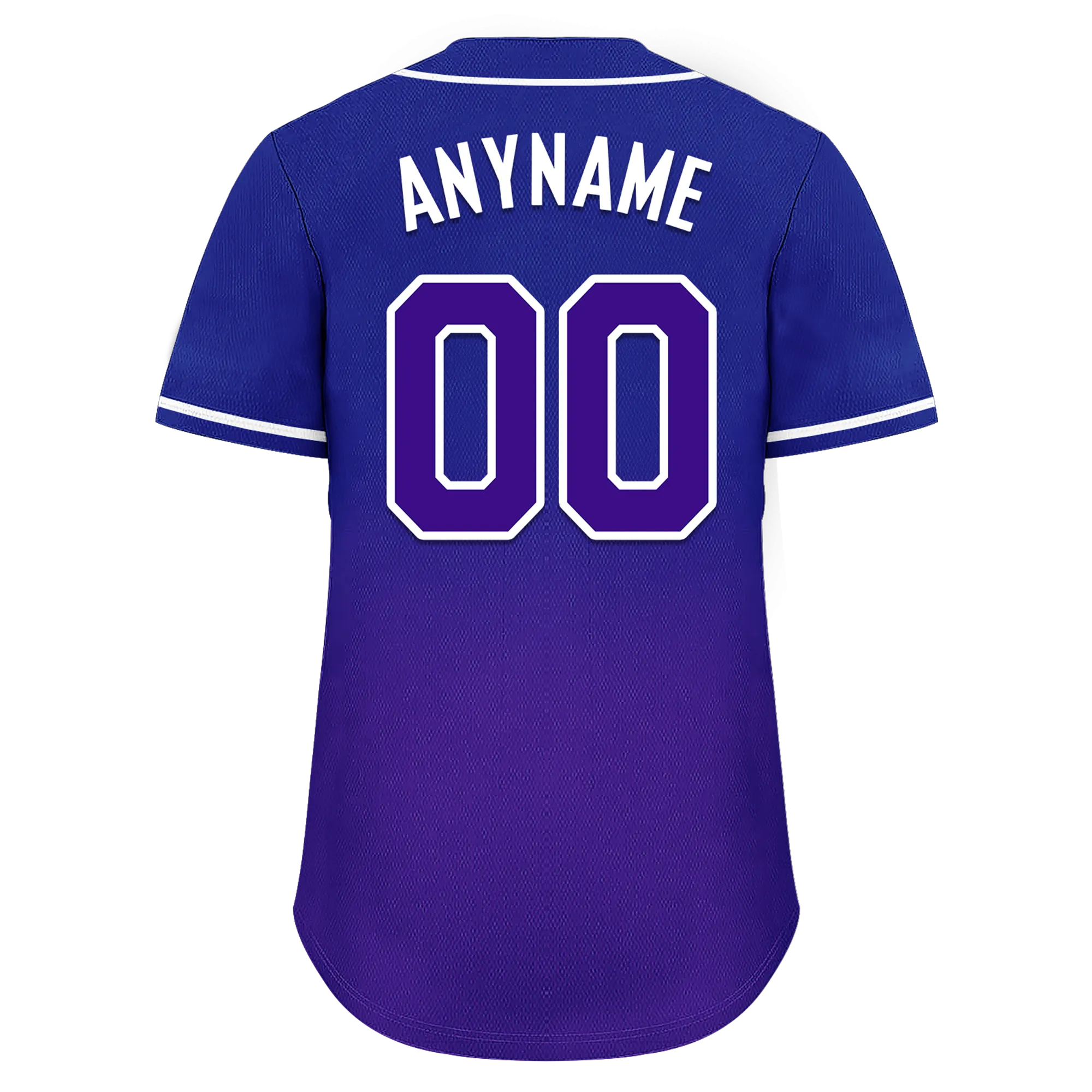 Custom Blue Purple Fade Fashion Personalized Authentic Baseball Jersey BSBJ01-D0a70ea