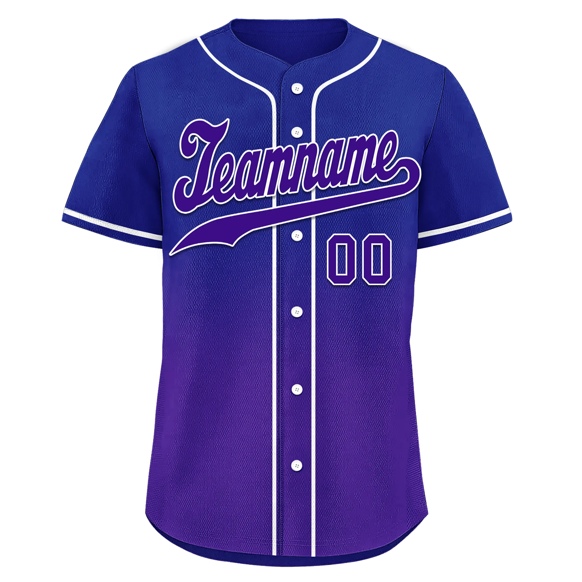 Custom Blue Purple Fade Fashion Personalized Authentic Baseball Jersey BSBJ01-D0a70ea