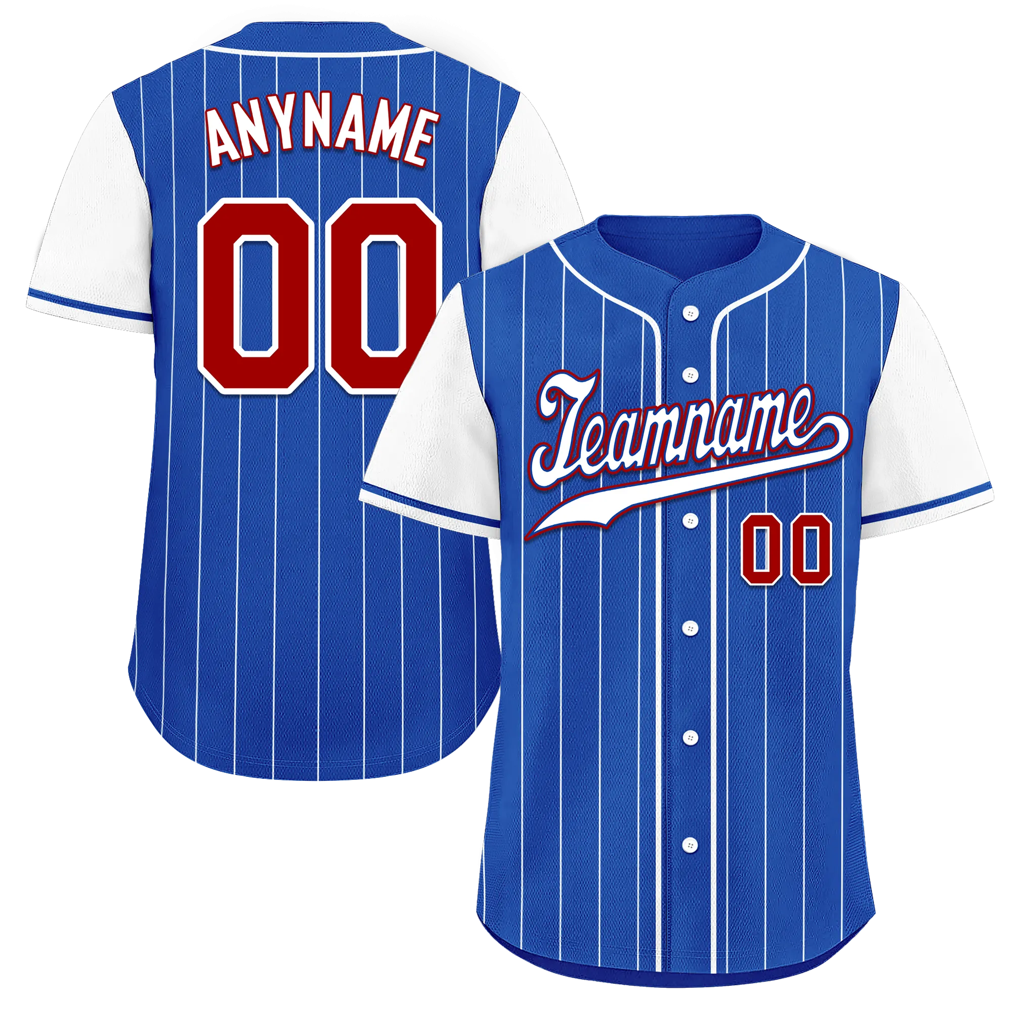 Custom Blue Stripe Fashion Personalized Authentic Baseball Jersey BSBJ01-D017223