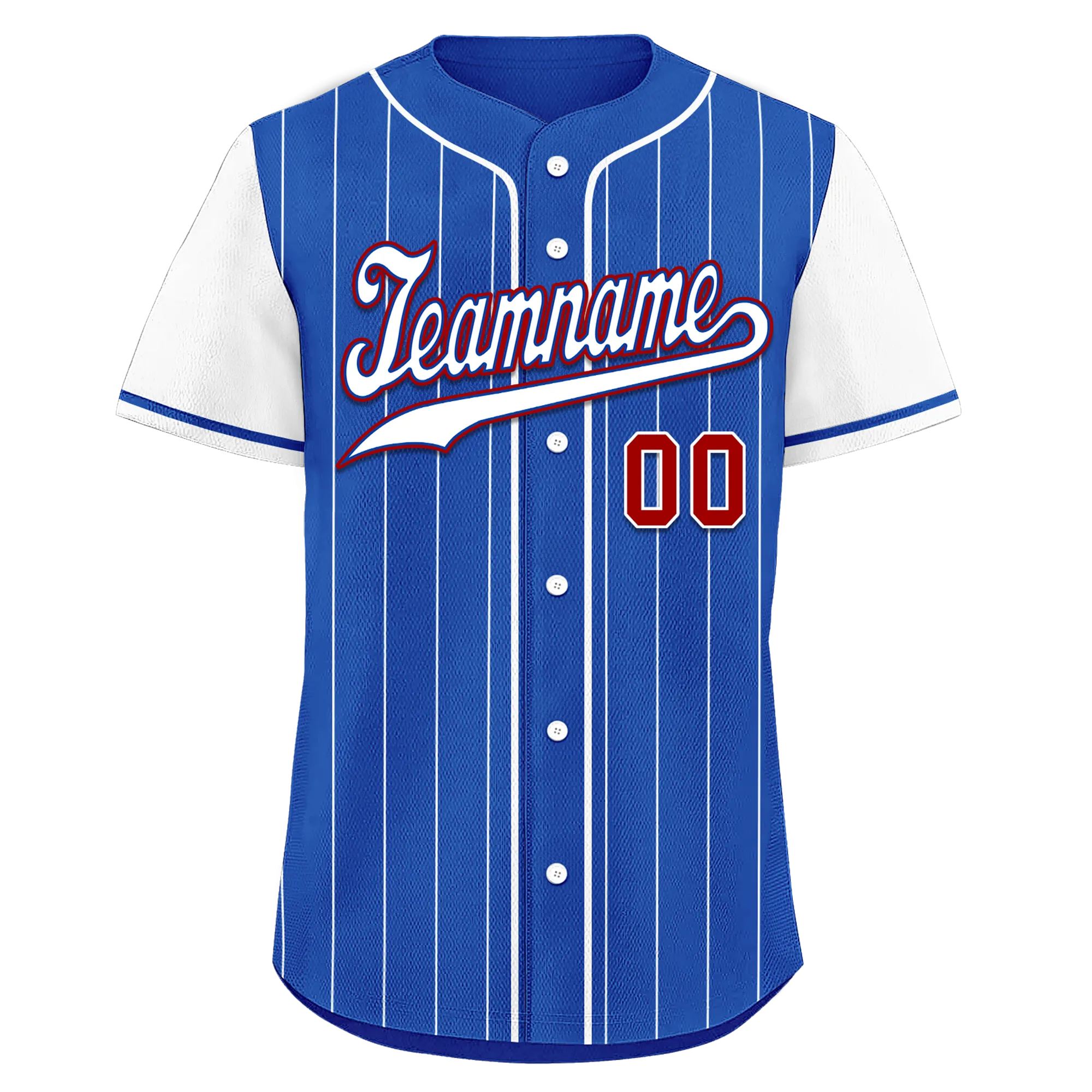 Custom Blue Stripe Fashion Personalized Authentic Baseball Jersey BSBJ01-D017223