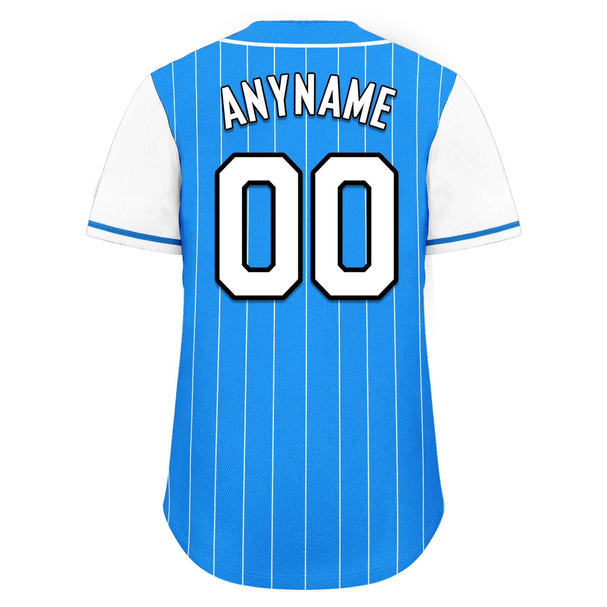 Custom Blue White Stripe Fashion Personalized Authentic Baseball Jersey BSBJ01-D017214