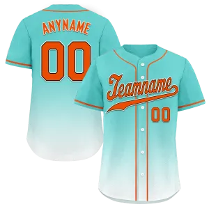 Custom Cyan White Fade Fashion Personalized Authentic Baseball Jersey BSBJ01-D0a70e8