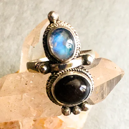 Custom Keepsake and Stone Ring - Blood/Breastmilk/Ashes "gem" with choice of 5 stones