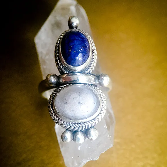 Custom Keepsake and Stone Ring - Blood/Breastmilk/Ashes "gem" with choice of 5 stones
