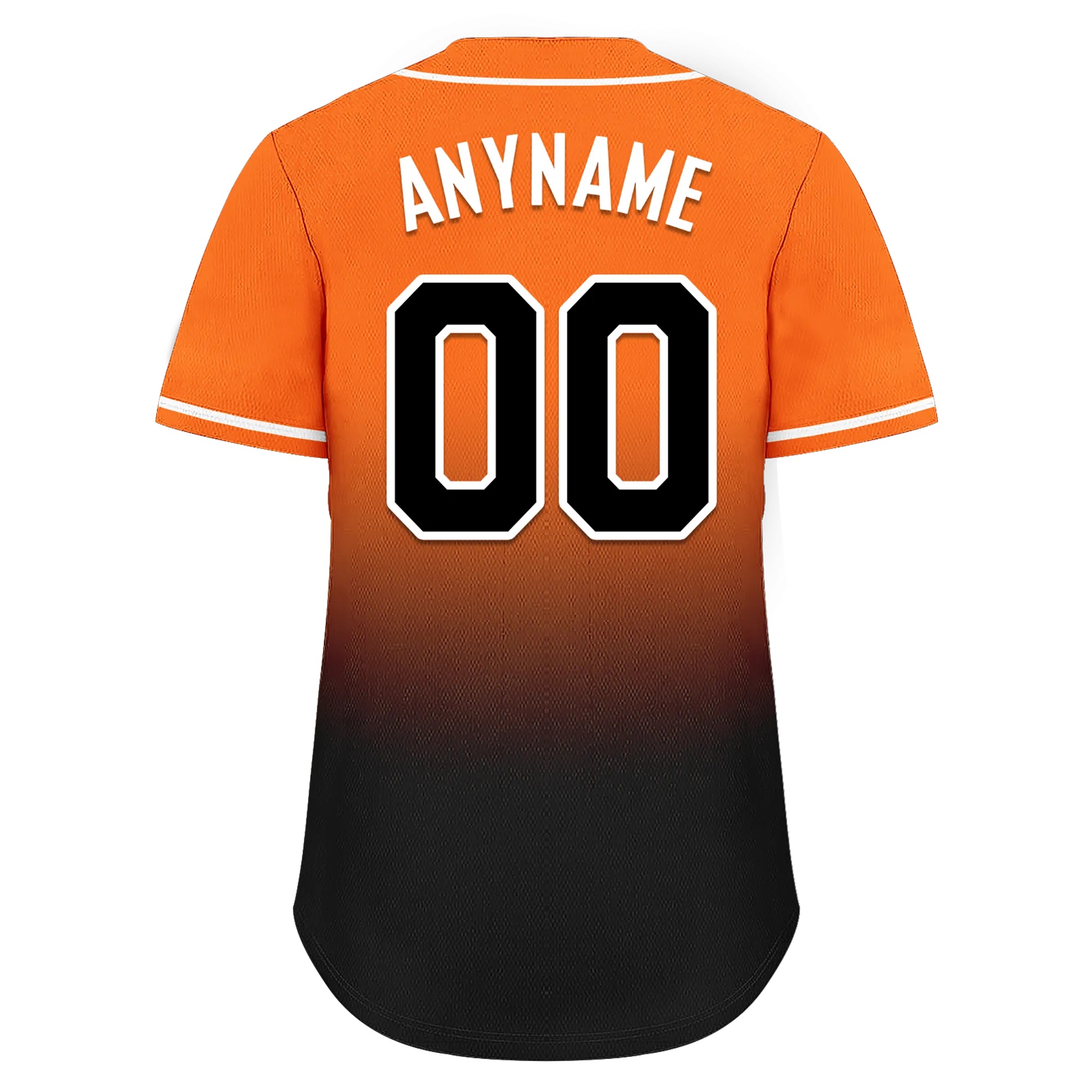 Custom Orange Black Fade Fashion Personalized Authentic Baseball Jersey BSBJ01-D0a70c7