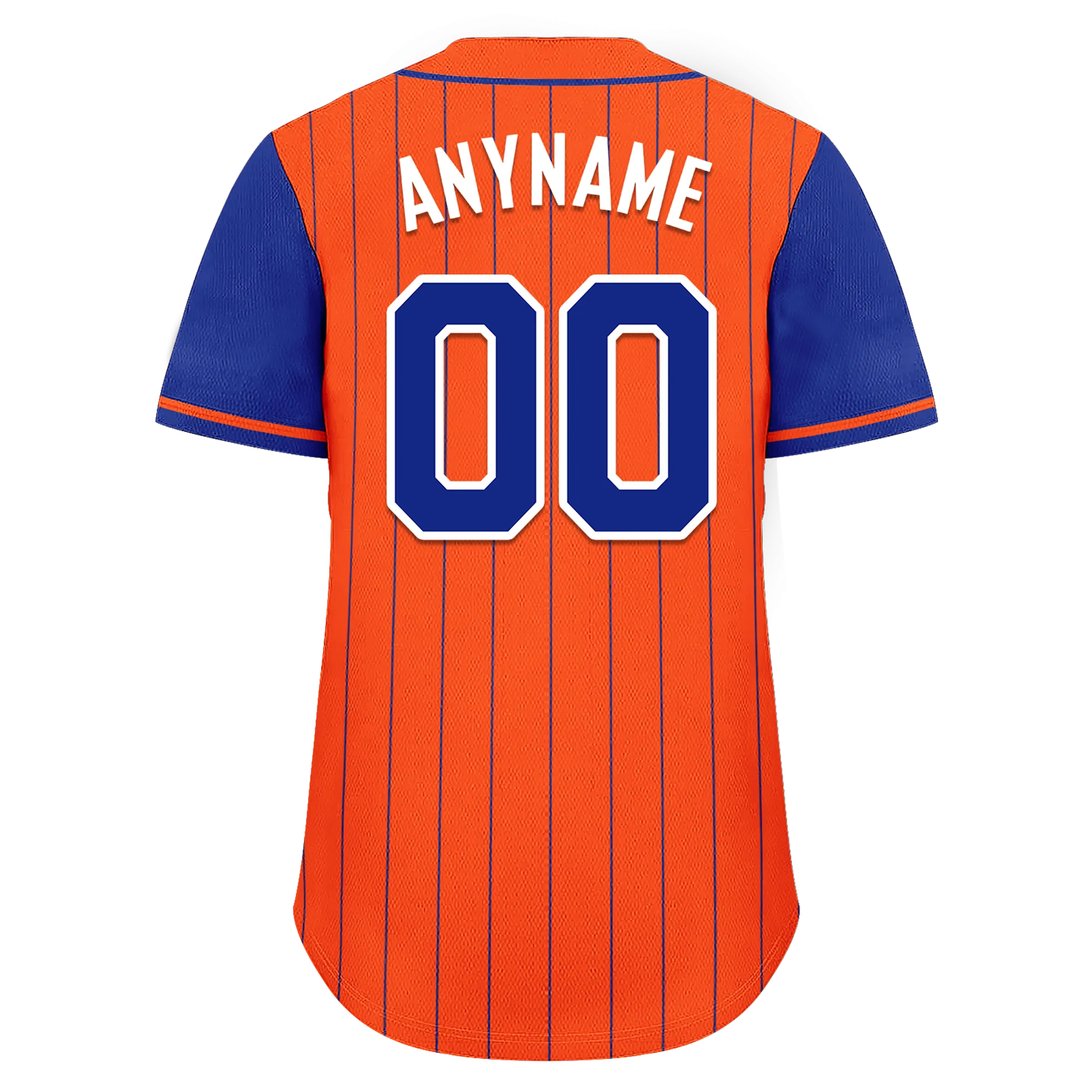 Custom Orange Blue Stripe Fashion Personalized Authentic Baseball Jersey BSBJ01-D017249