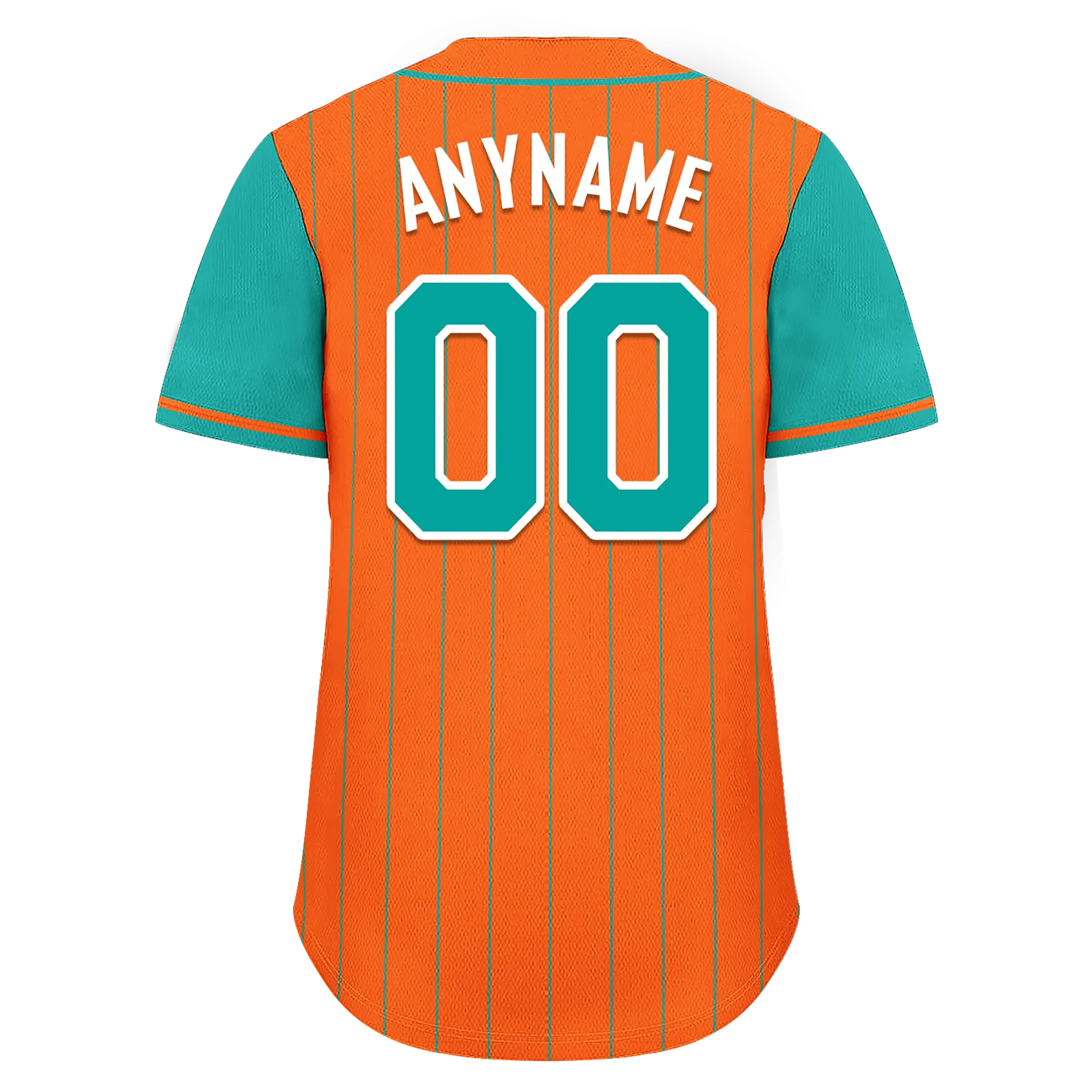 Custom Orange Cyan Stripe Fashion Personalized Authentic Baseball Jersey BSBJ01-D017234