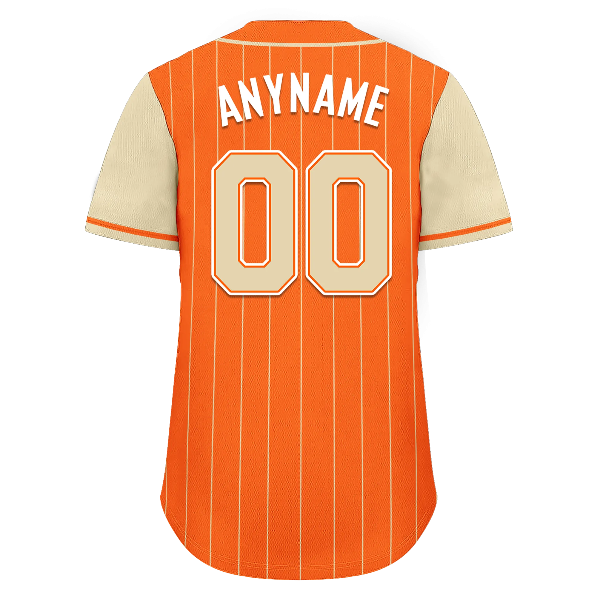 Custom Orange Yellow Stripe Fashion Personalized Authentic Baseball Jersey BSBJ01-D017235