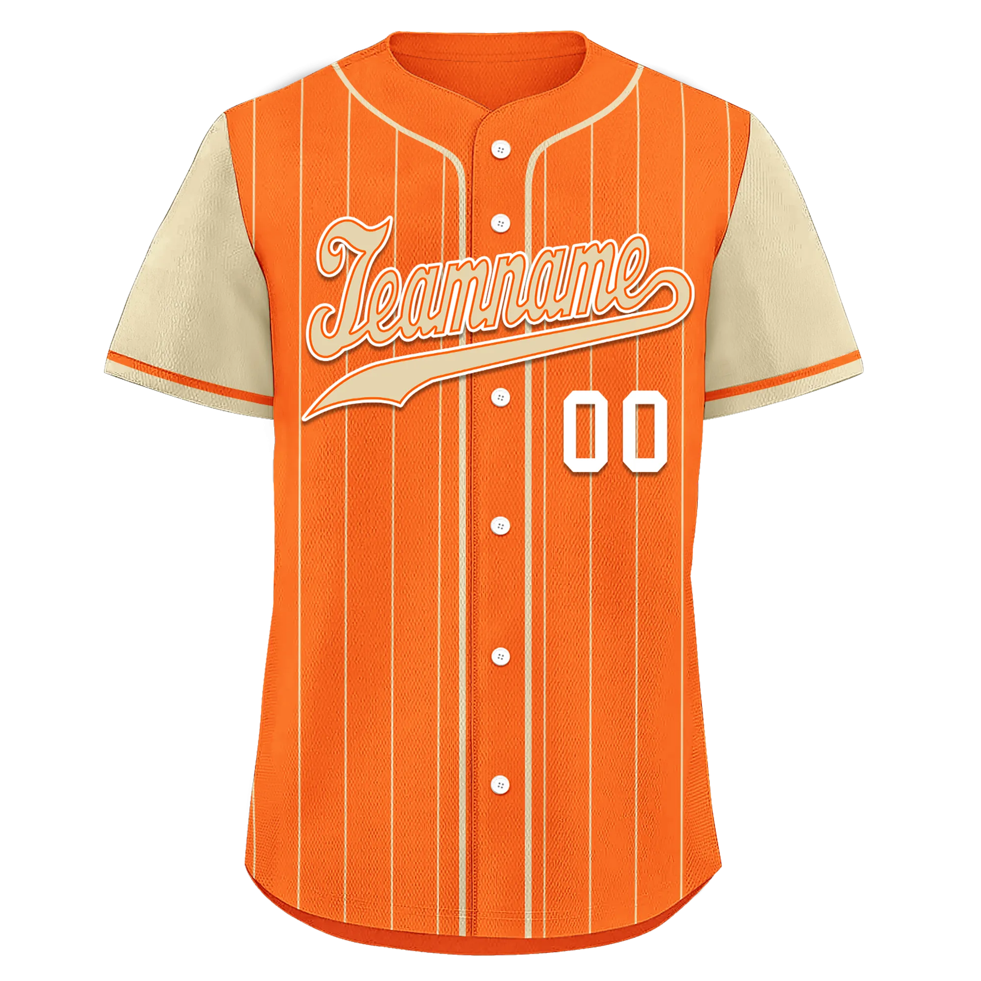 Custom Orange Yellow Stripe Fashion Personalized Authentic Baseball Jersey BSBJ01-D017235