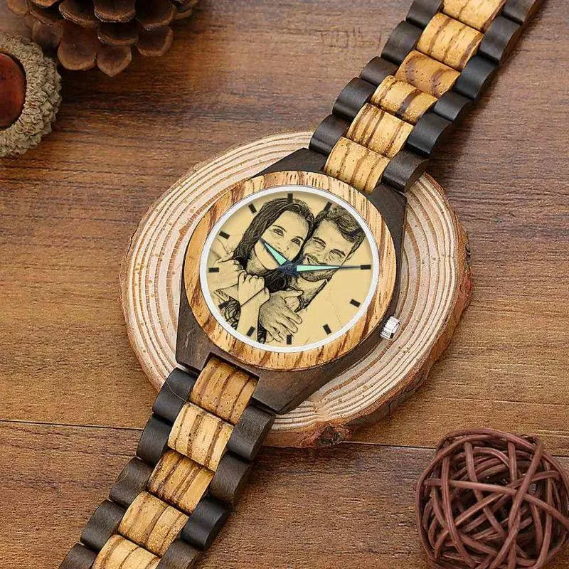Custom Photo Wooden Watch