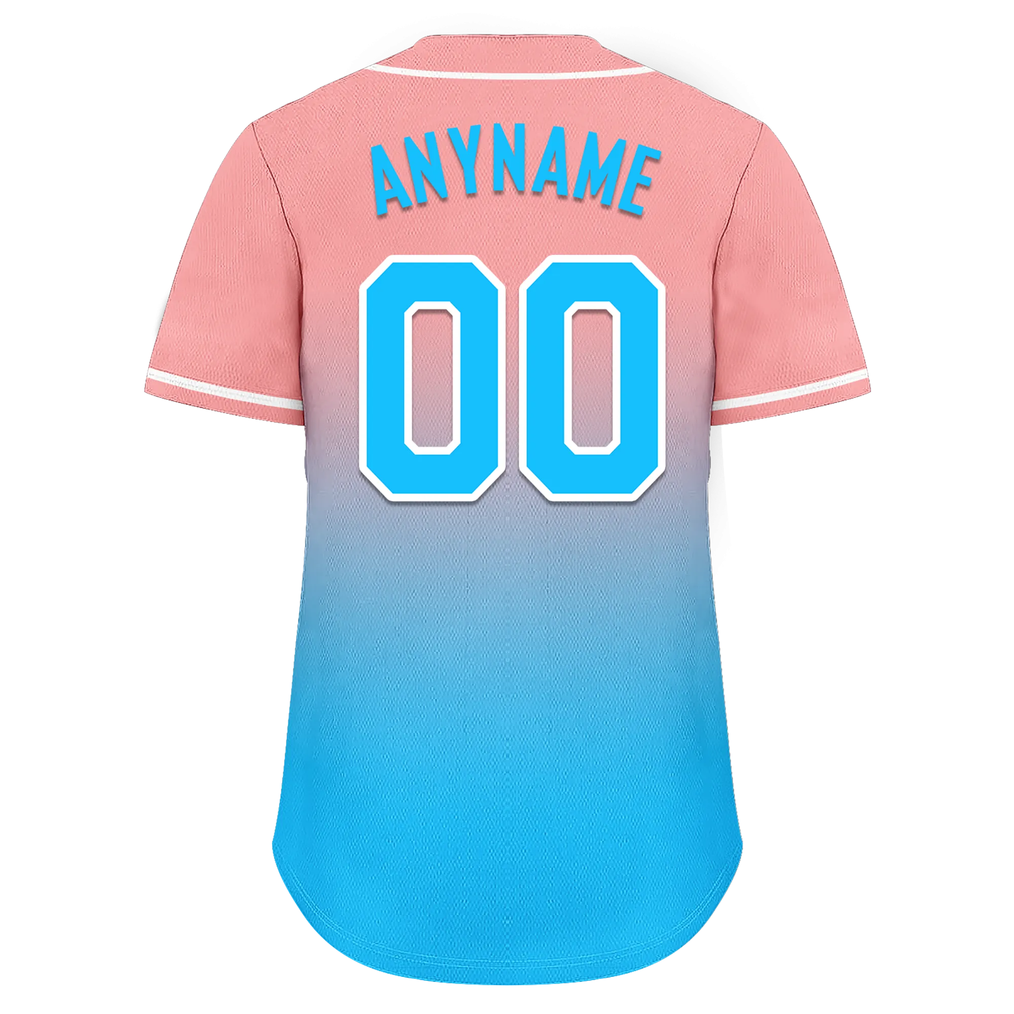 Custom Pink Blue Fade Fashion Personalized Authentic Baseball Jersey BSBJ01-D0a70f8
