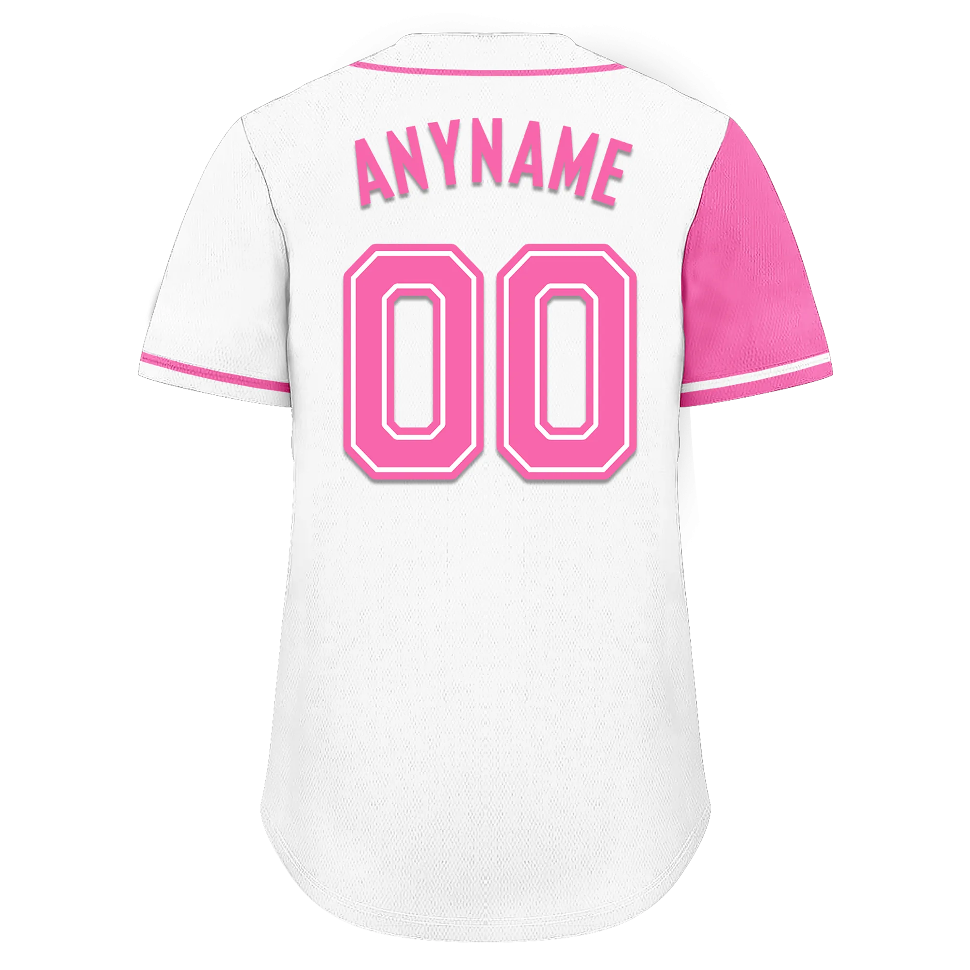 Custom Pink White Skull Fashion Personalized Authentic Baseball Jersey BSBJ01-D017151