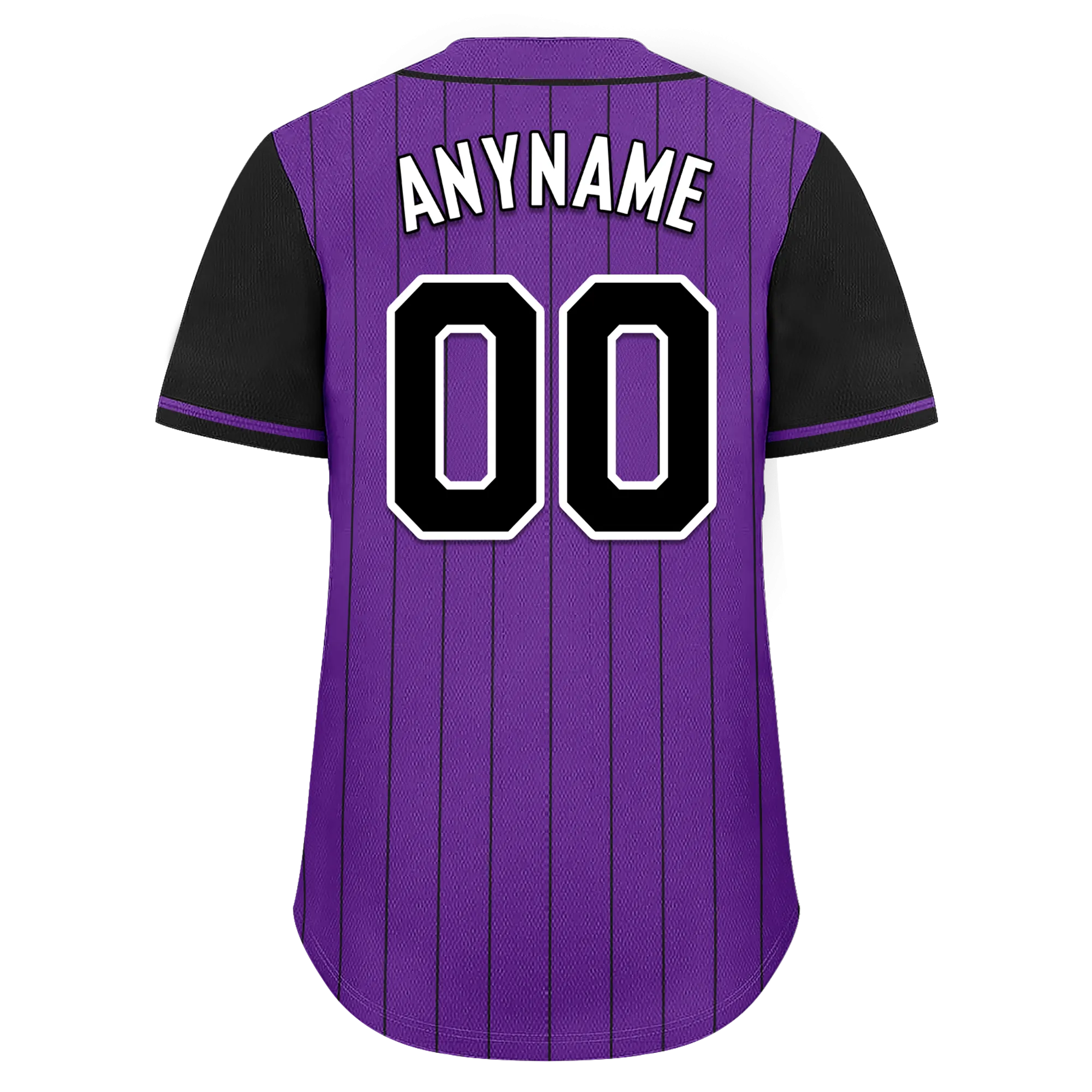 Custom Purple Black Stripe Fashion Personalized Authentic Baseball Jersey BSBJ01-D017255
