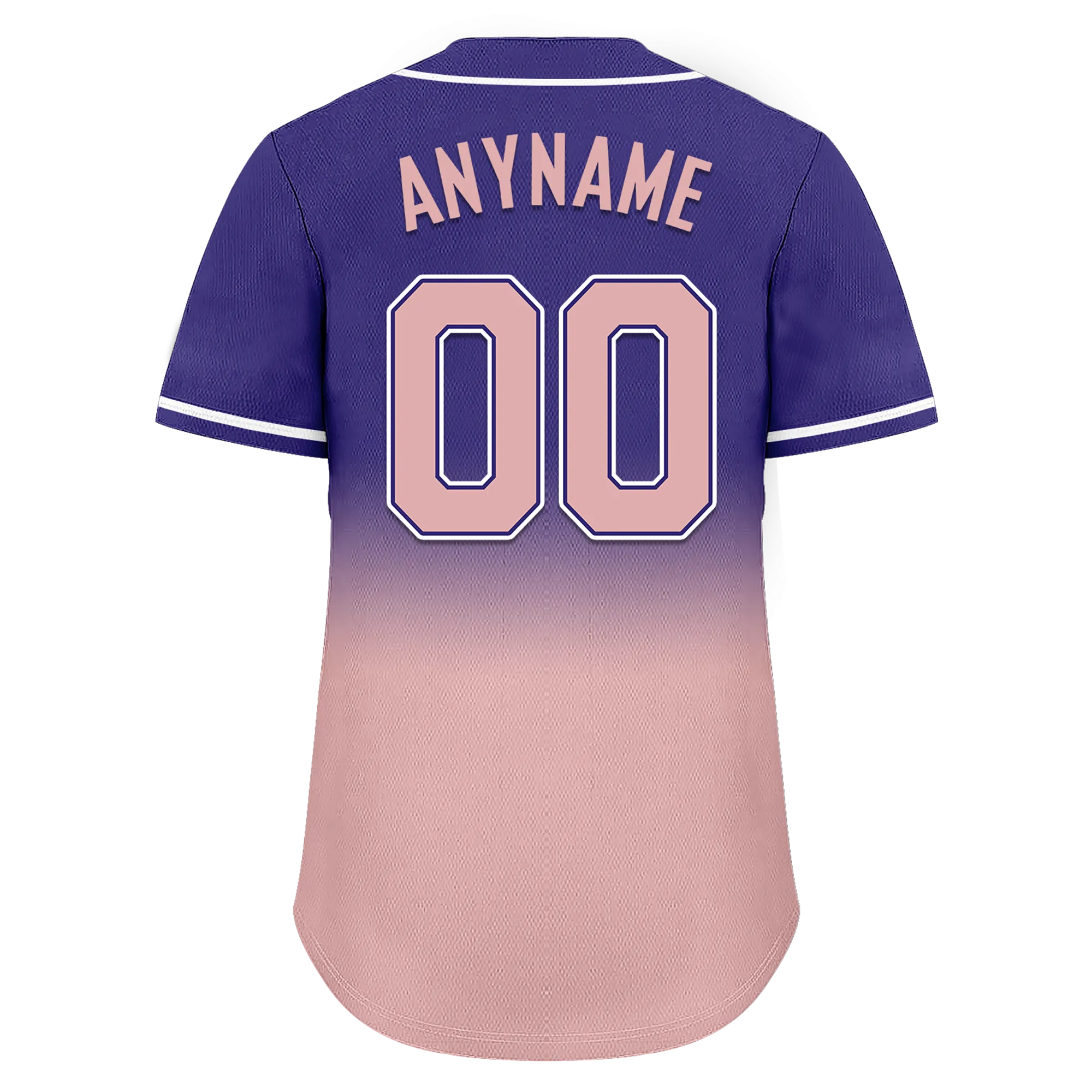 Custom Purple Pink Fade Fashion Personalized Authentic Baseball Jersey BSBJ01-D0a7070