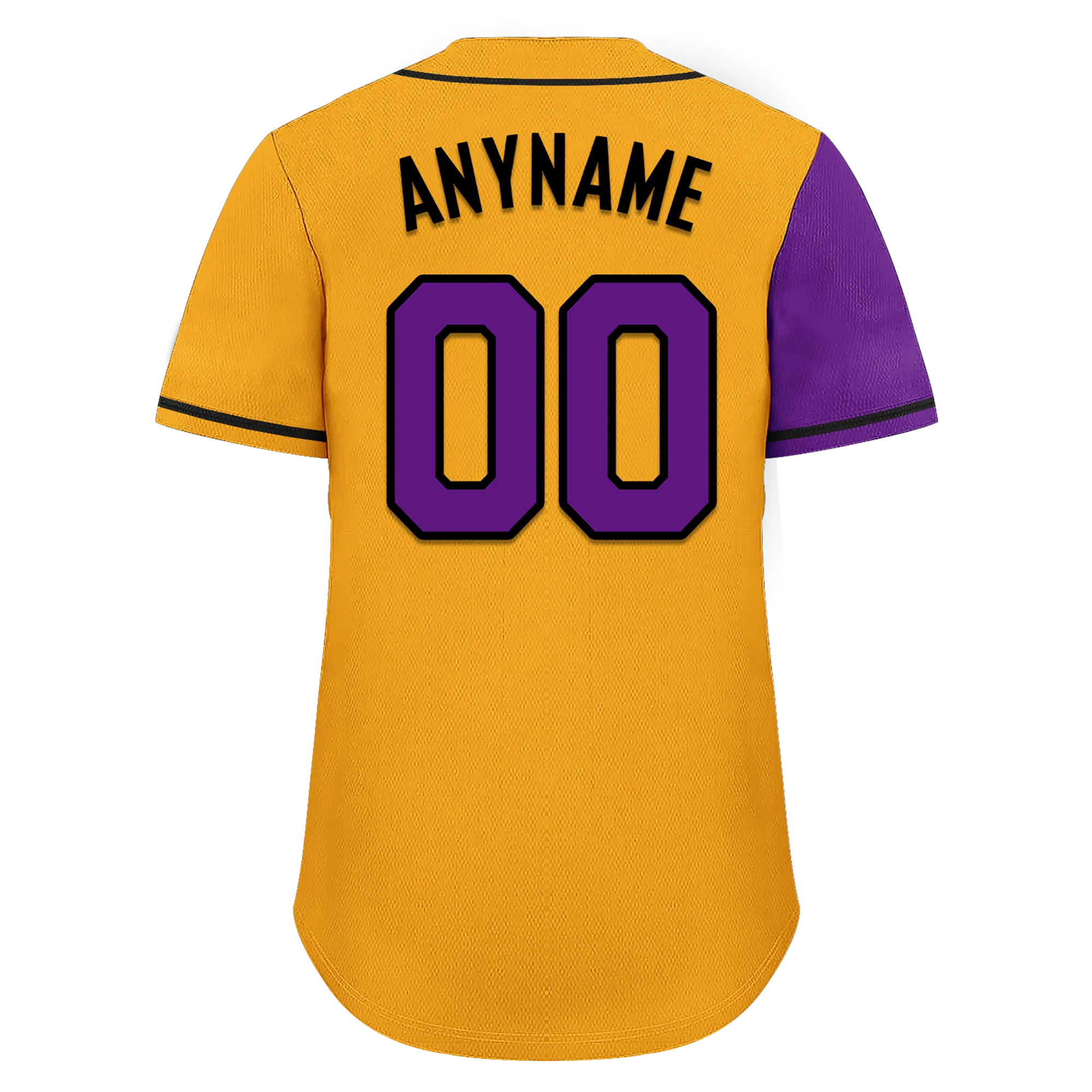 Custom Purple Yellow Skull Fashion Personalized Authentic Baseball Jersey BSBJ01-D017149