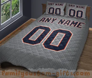 Custom Quilt Sets Detroit Jersey Personalized Baseball Premium Quilt Bedding for Boys Girls Men Women