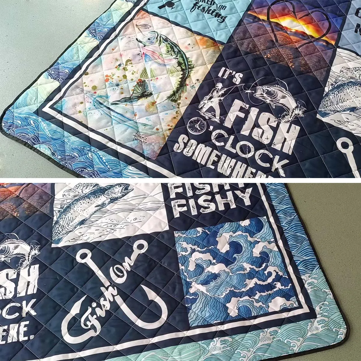 Custom Quilt Sets Seattle Jersey Personalized Football Premium Quilt Bedding for Men Women
