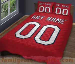Custom Quilt Sets St. Louis Jersey Personalized Baseball Premium Quilt Bedding for Men Women