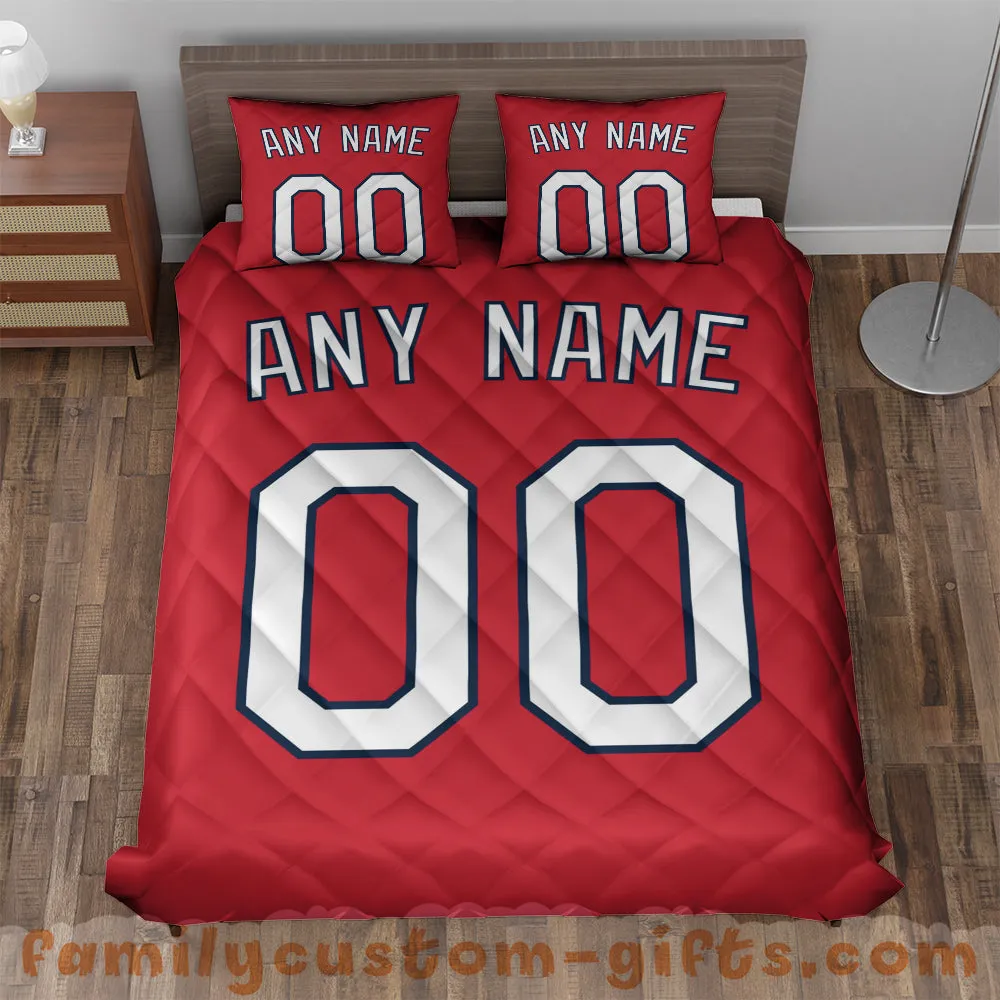 Custom Quilt Sets St. Louis Jersey Personalized Baseball Premium Quilt Bedding for Men Women