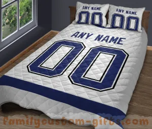 Custom Quilt Sets Tampa Bay Jersey Personalized Ice hockey Premium Quilt Bedding for Men Women
