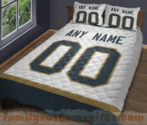 Custom Quilt Sets Vegas Jersey Personalized Ice hockey Premium Quilt Bedding for Men Women