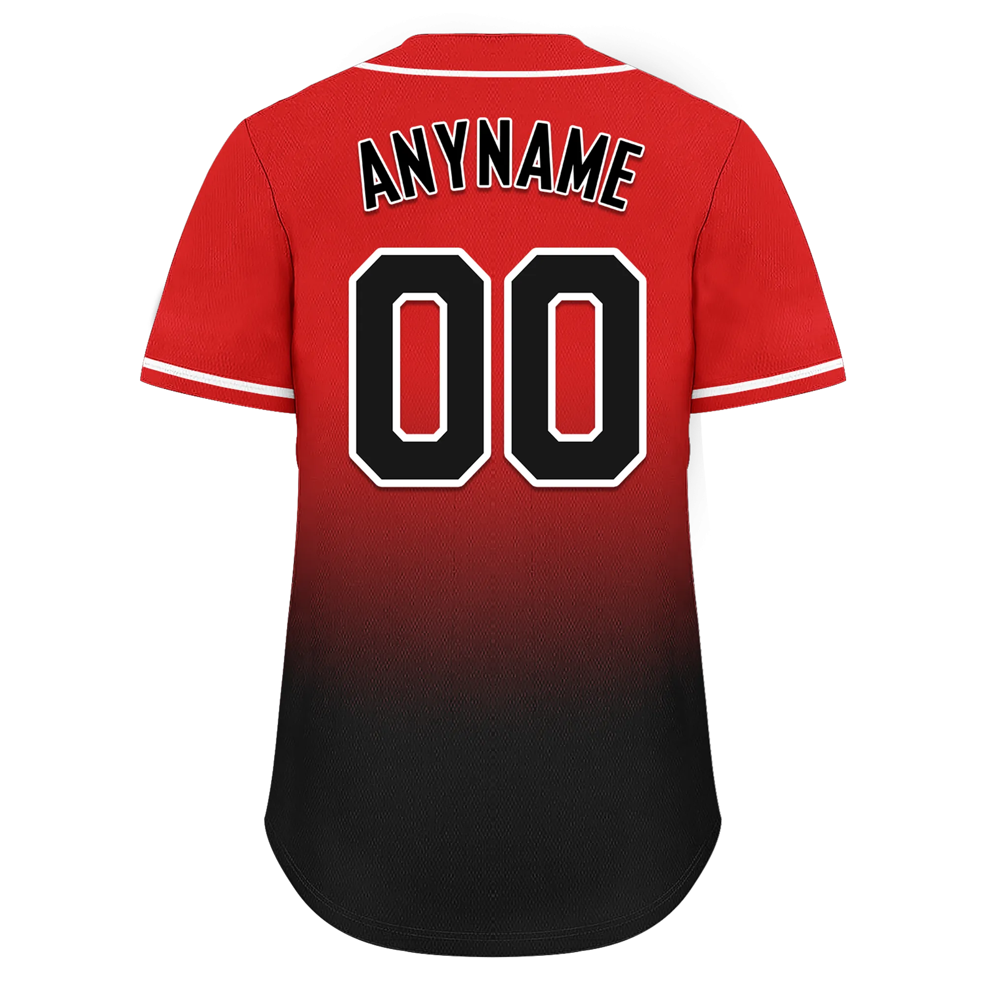 Custom Red Black Fade Fashion Personalized Authentic Baseball Jersey BSBJ01-D0a70ba