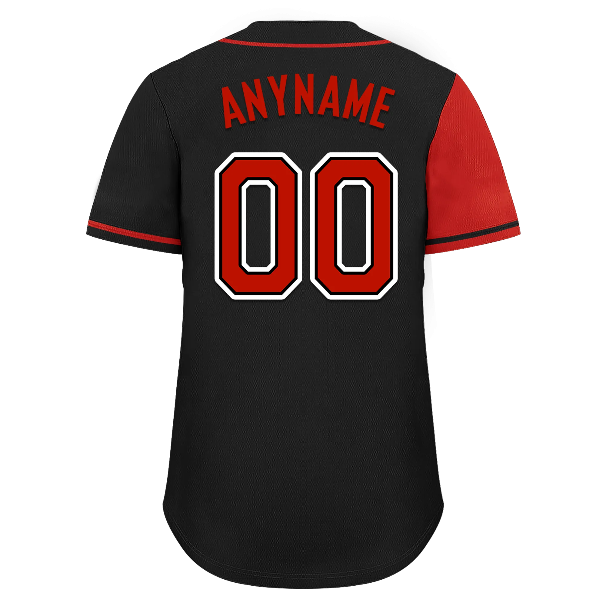 Custom Red Black Skull Fashion Personalized Authentic Baseball Jersey BSBJ01-D017158