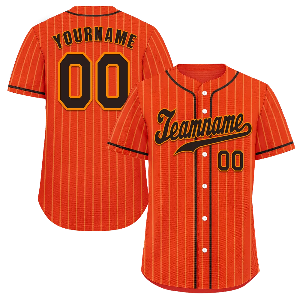 Custom Red Stripe Fashion Black Authentic Baseball Jersey