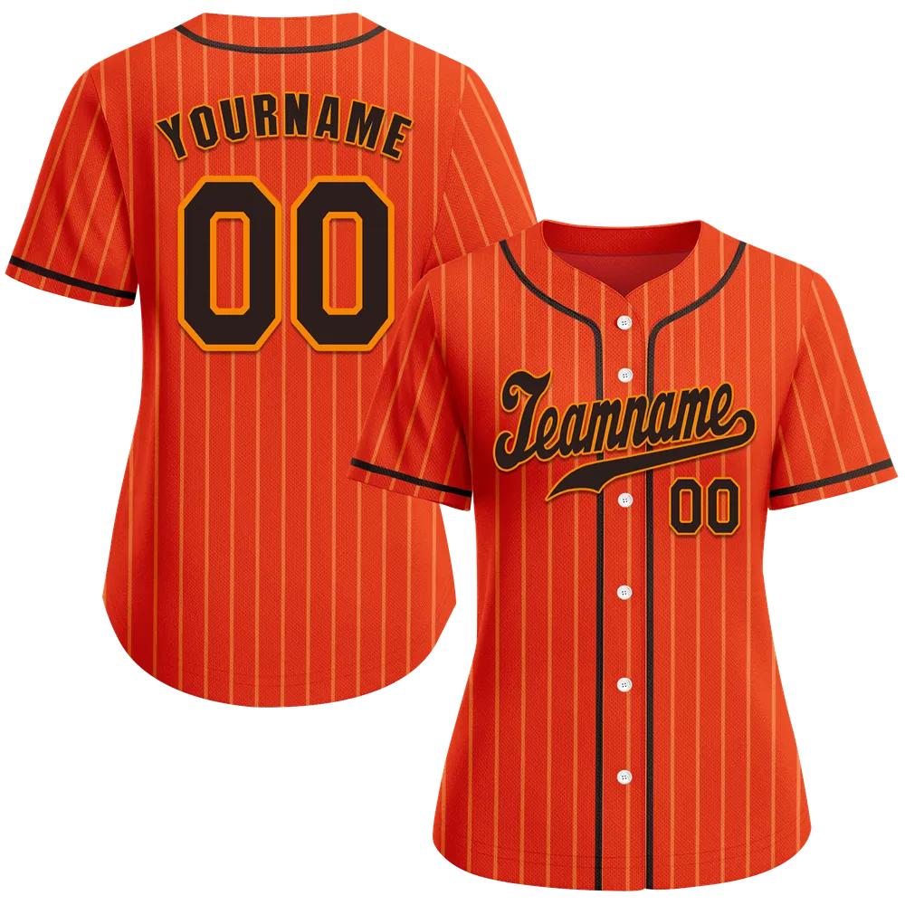 Custom Red Stripe Fashion Black Authentic Baseball Jersey