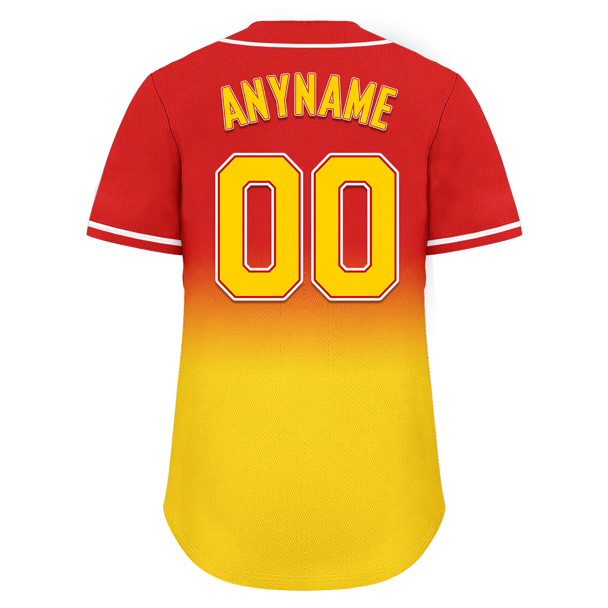 Custom Red Yellow Fade Fashion Personalized Authentic Baseball Jersey BSBJ01-D0a70d7