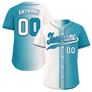 Custom White Blue Gradient Fashion Personalized Authentic Baseball Jersey BSBJ01-D0a7ab0
