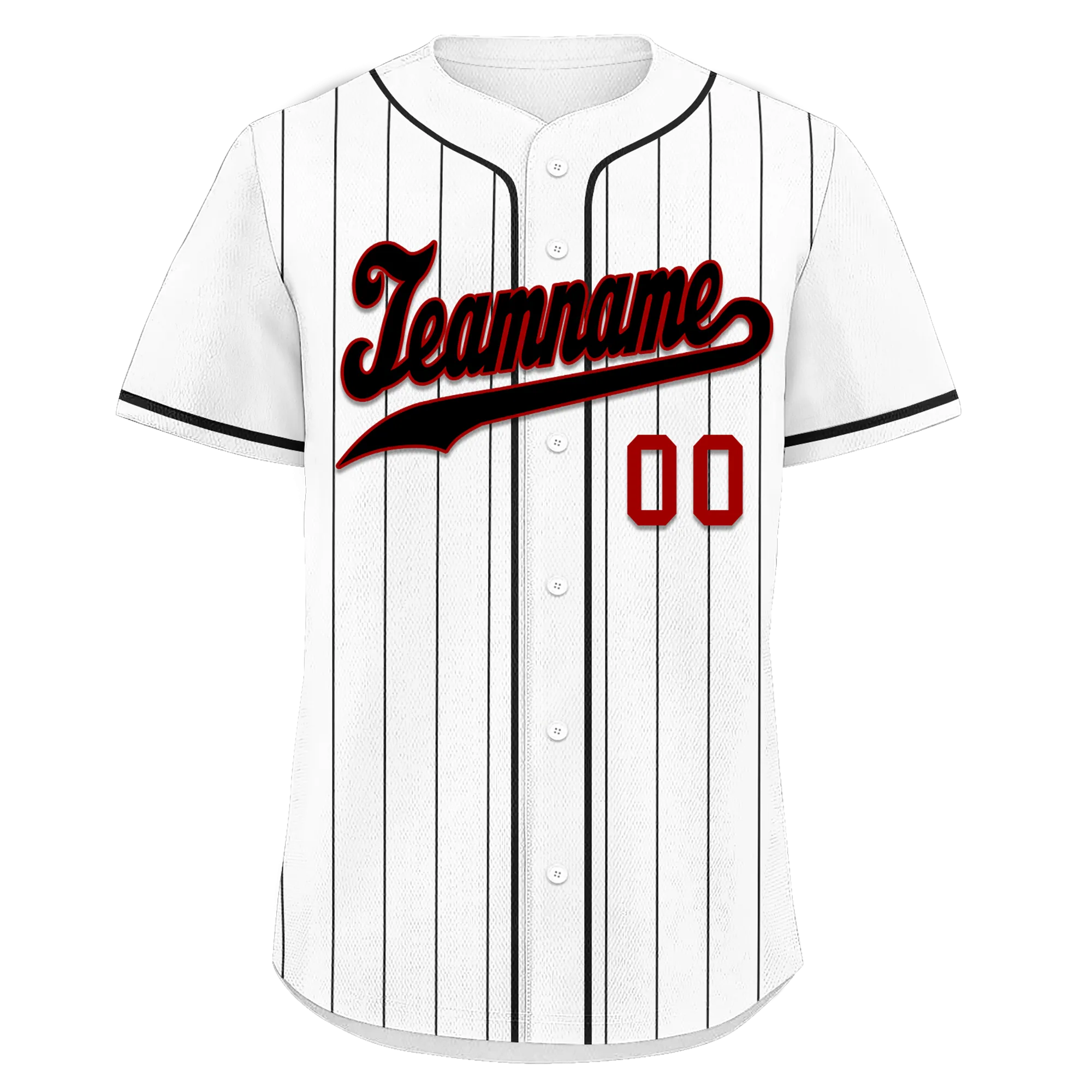 Custom White Stripe Fashion Personalized Authentic Baseball Jersey BSBJ01-D017224