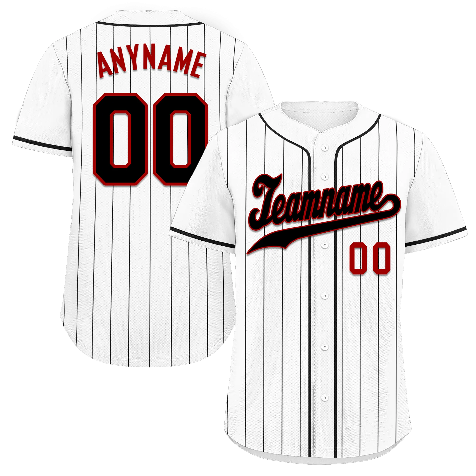 Custom White Stripe Fashion Personalized Authentic Baseball Jersey BSBJ01-D017224