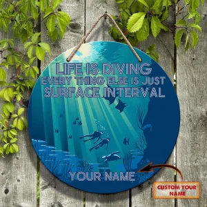 Custom Wooden Sign - Diving - 68