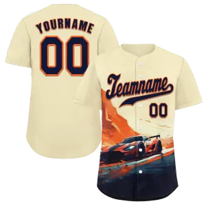 Custom Yellow Orange Drift Fashion Black Authentic Baseball Jersey BSBJ0a-bc0fb8f