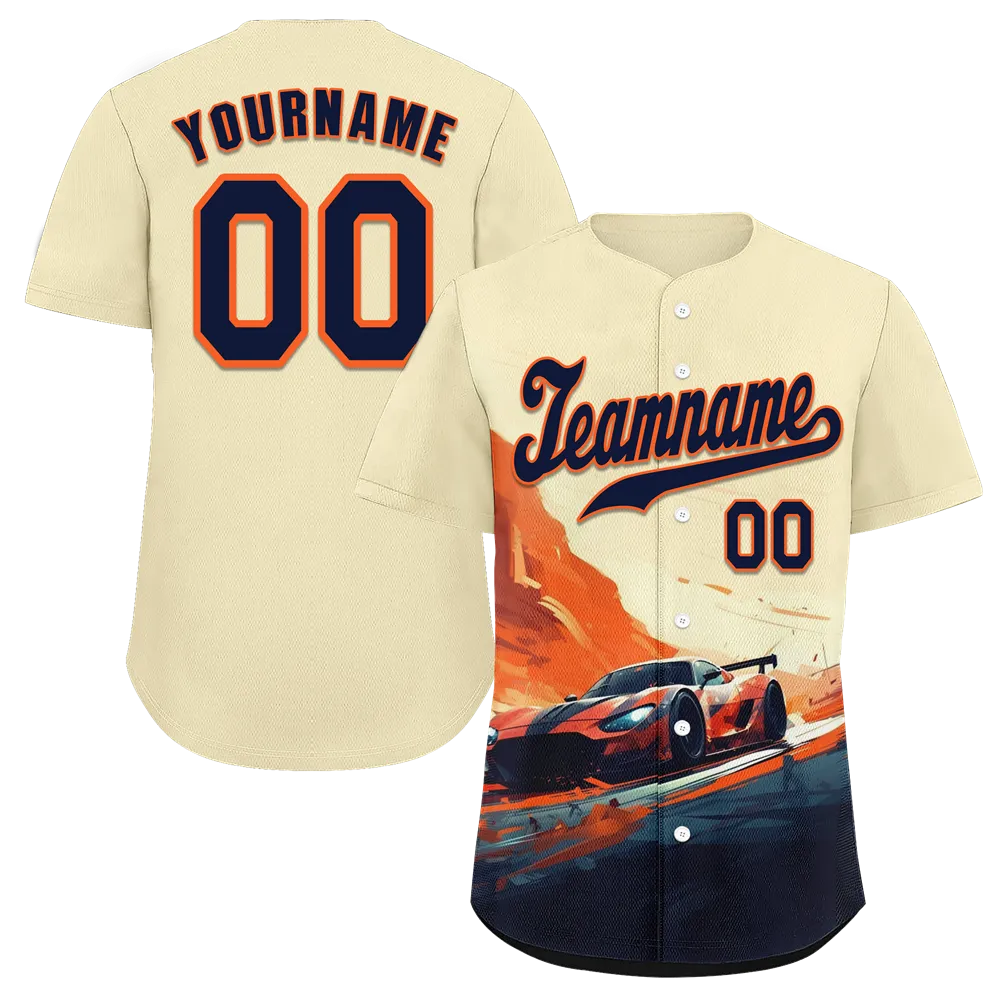 Custom Yellow Orange Drift Fashion Black Authentic Baseball Jersey BSBJ0a-bc0fb8f